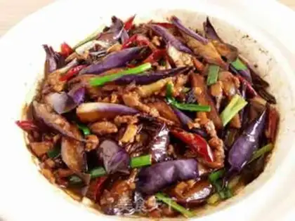Make Salt fish eggplant step 11