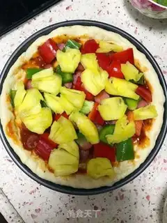 Make Hawaiian pizza step 6