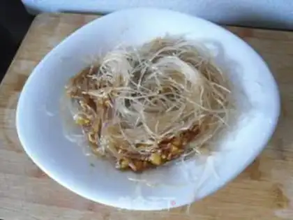 Make Garlic fan cod step 8