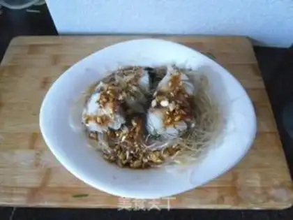 Make Garlic fan cod step 10