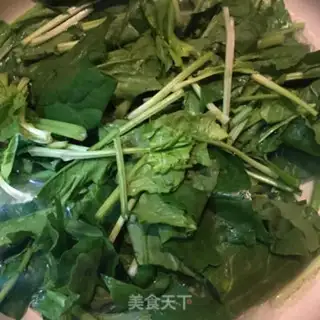 Make Garlic spinach step 2