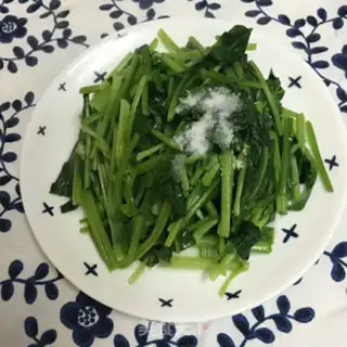 Make Garlic spinach step 3