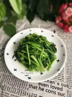 Make Garlic spinach step 6