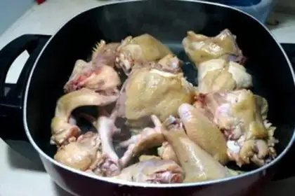 Make Crushing three yellow chickens step 4
