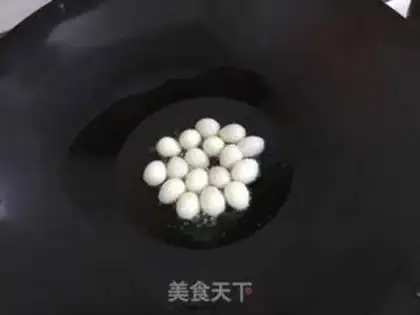 Make Quail eggs, albino step 4