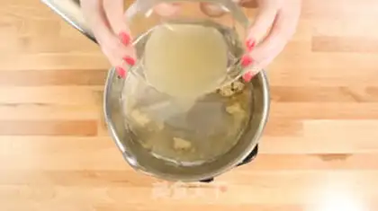 Make The broccoli chicken makes shellfish powder step 4