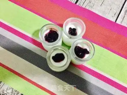 Make Blueberry milk pudding step 4