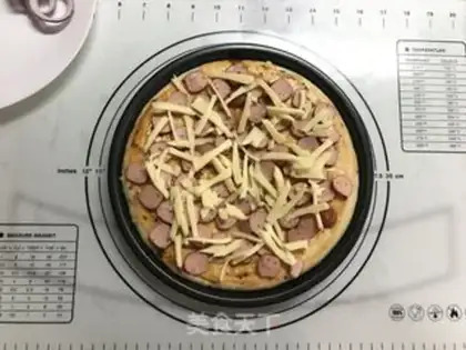 Make Soft mushroom pizza step 10