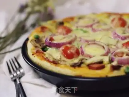 Make Soft mushroom pizza step 16