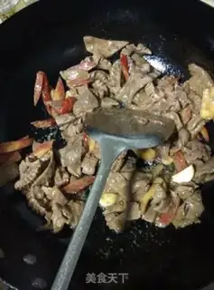 Make The liver and the waist are fried step 3