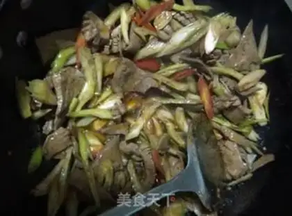 Make The liver and the waist are fried step 4