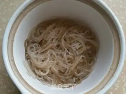 Make A sour fan with white meat step 5