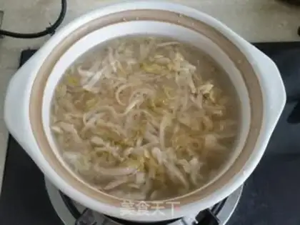 Make A sour fan with white meat step 7