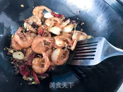 Make Secret spicy shrimp step 8