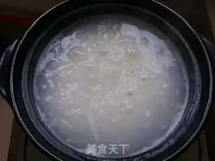 Make Shrimp chicken congee step 4