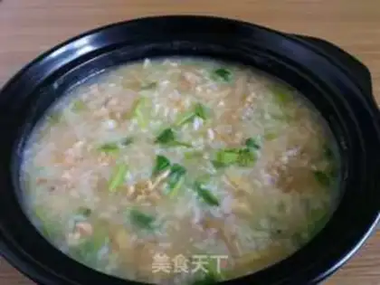 Make Shrimp chicken congee step 8