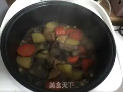 Make Chicken mushroom rice step 4