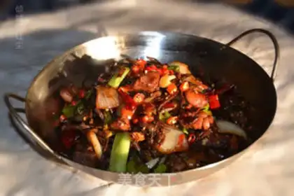 Make A dry pot of tea and mushroom chicken step 8