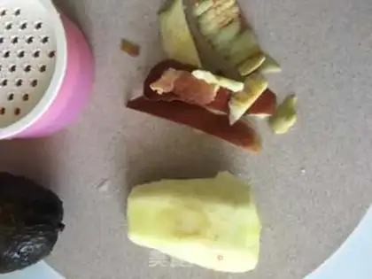 Make Accompanied with butter and apple mud step 1