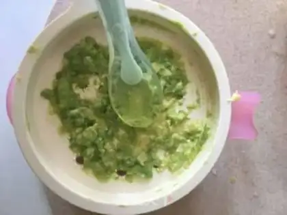 Make Accompanied with butter and apple mud step 4