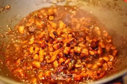 Make A meat bag with mushroom sauce step 7