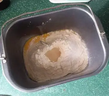 Make Banana milk and soyseed bread step 1