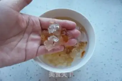 Make Peach and fruit step 1