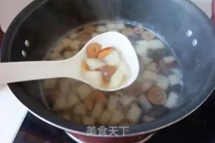 Make Peach and fruit step 7