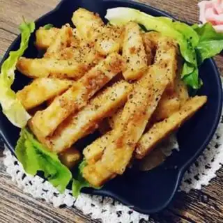 Make Black pepper egg yogurt fries step 11