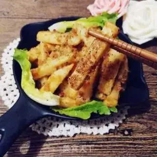 Make Black pepper egg yogurt fries step 12