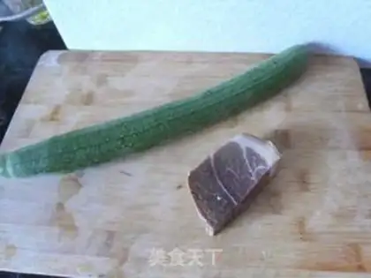 Make Salted ham melon step 0