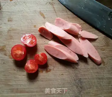 Make Ham egg grab cake step 1