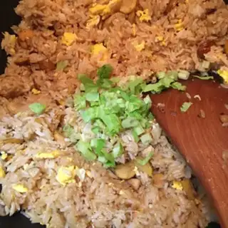 Make Chestnut fried rice step 8
