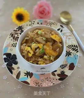 Make Chestnut fried rice step 9