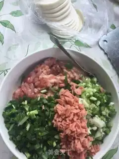 Make Pork dumplings step 1