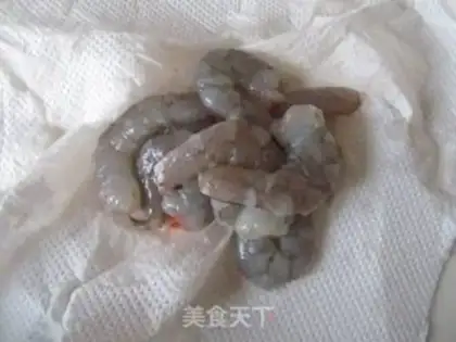 Make Straw hat shrimp step 2