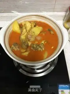 Make Thai coconut curry chicken step 1