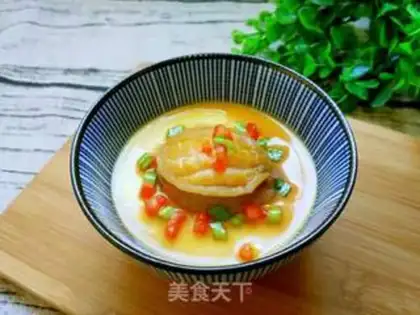 Make Abalone steamed eggs step 7