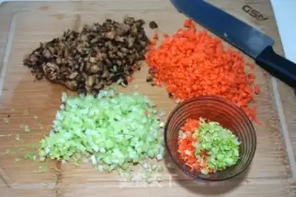 Make Flaming wheat with mushrooms step 3