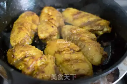 Make Fried curry wings step 3