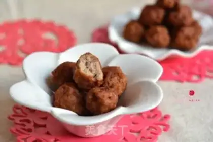 Make Dried fried balls step 12