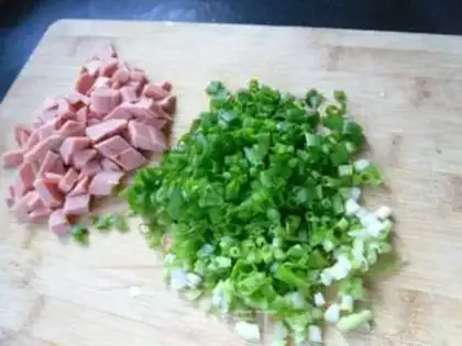 Make Onion fried rice step 1