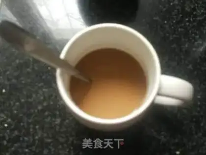 Make Coffee with flowers step 1