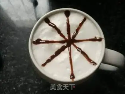 Make Coffee with flowers step 5