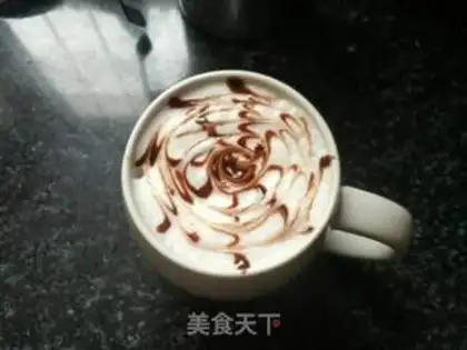 Make Coffee with flowers step 6
