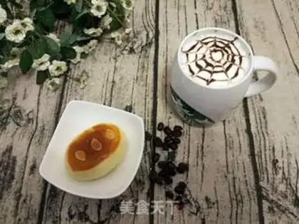 Make Coffee with flowers step 9