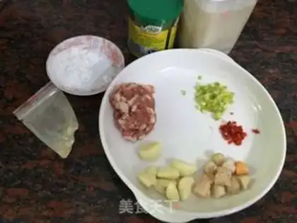 Make Garlic fan ink fish step 1