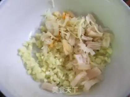 Make Garlic fan ink fish step 5