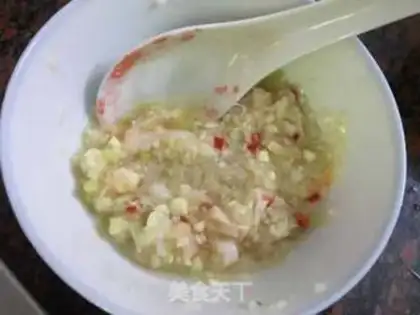 Make Garlic fan ink fish step 7