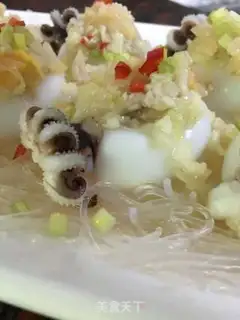 Make Garlic fan ink fish step 12